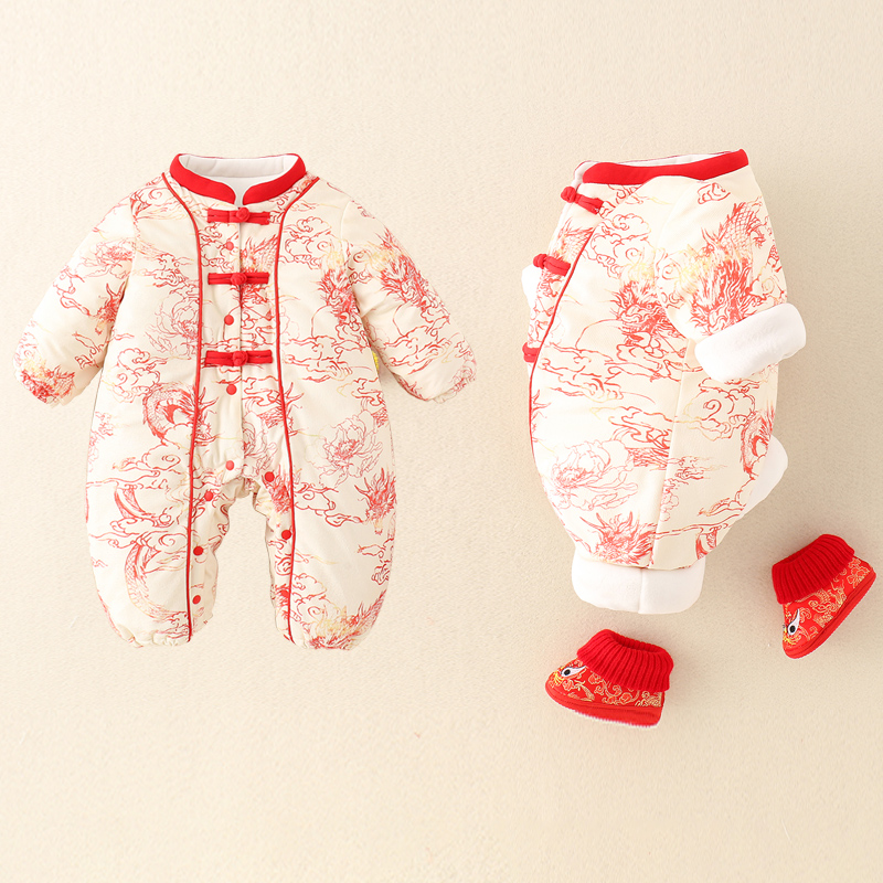 Winter Clothing Drawing - 0-2 Years NewBorn Baby Thicken Winter