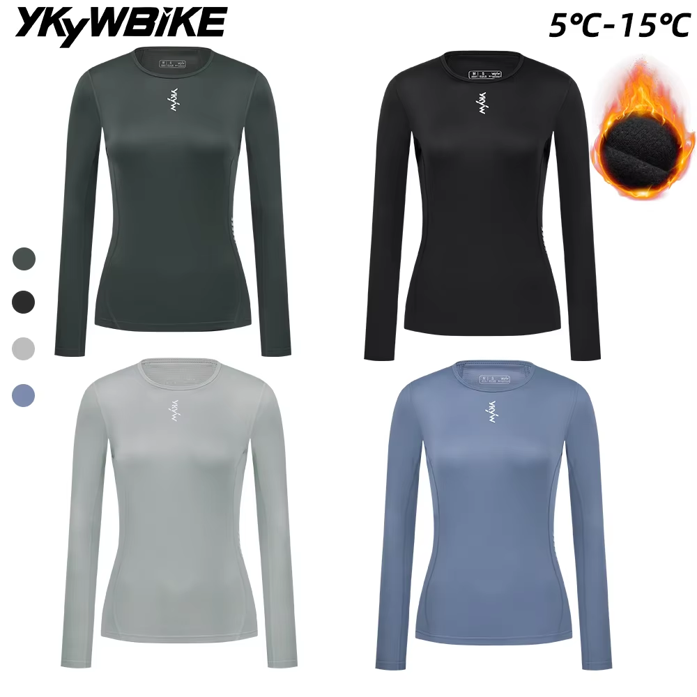 Winter Clothing Layers - YKYWBIKE Women's Cycling Base Layer Bicycle