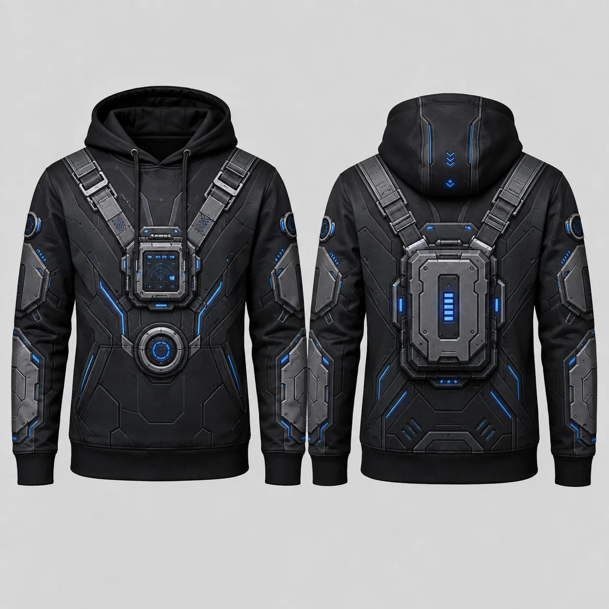 Men's Hooded Futuristic Cyber  - Winter Clothing Game 评论和价格
