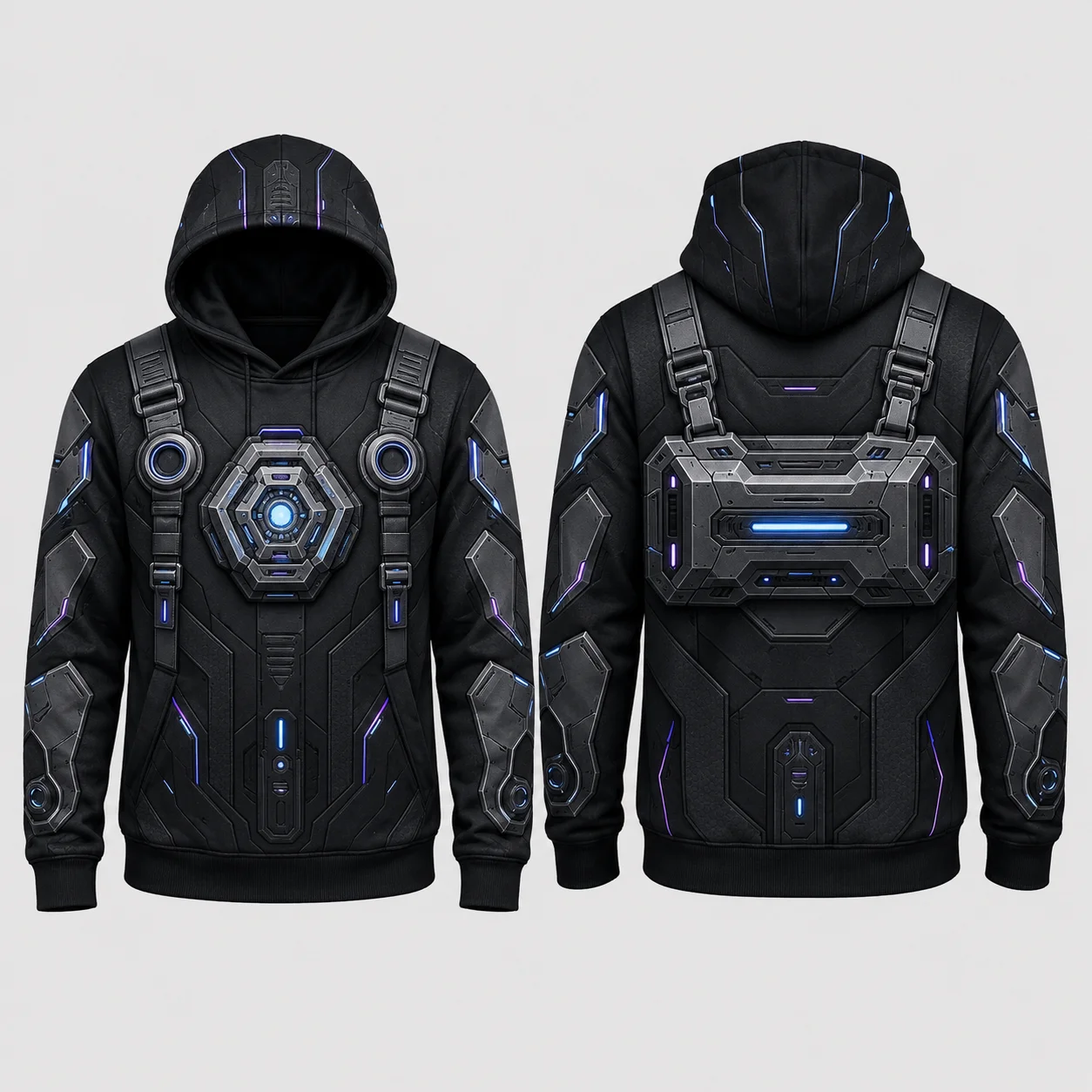 Men's Hooded Futuristic Cyber  - Winter Clothing Game 评论和价格