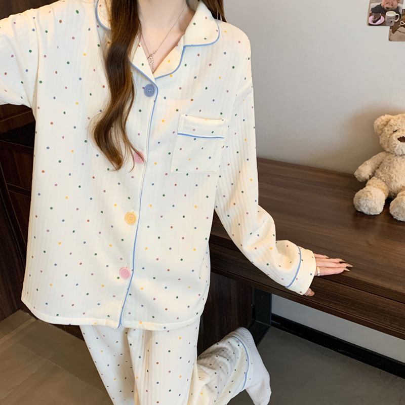 Korean Style Ins Colorful Dot  - Winter Clothing Layers 评论和价格