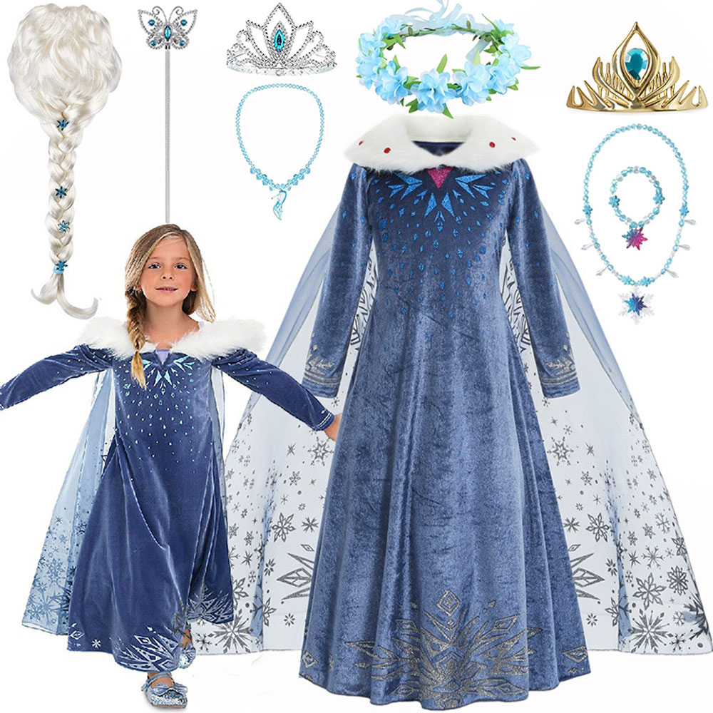 Halloween Frozen Princess Elsa - Winter Clothing Layers 评论和价格