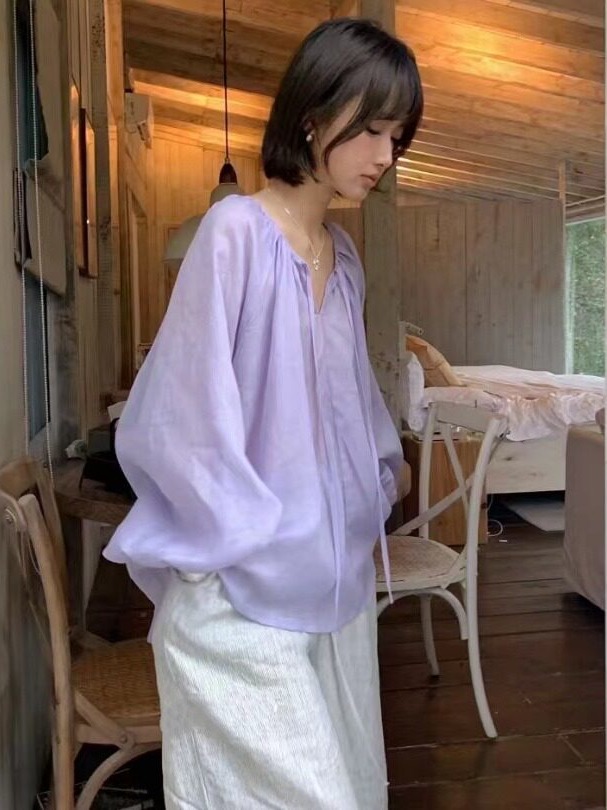 Korean Style Thin Long Sleeve  - Winter Sun Clothing 评论和价格
