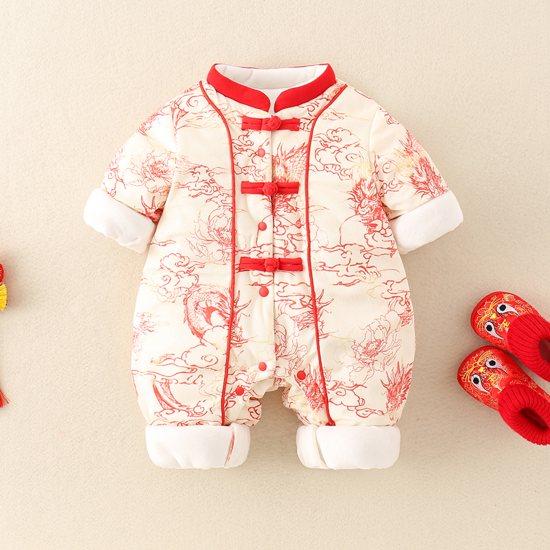 0-2 Years NewBorn Baby Thicken - Winter Clothing Drawing 评论和价格