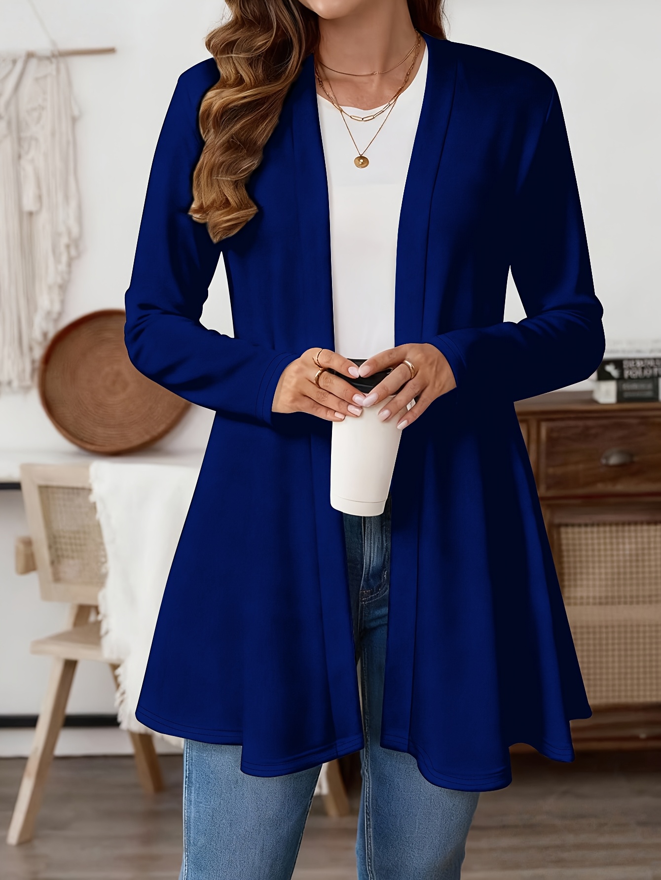 Plus Size Women Open Front Car - Winter Clothing Deals 评论和价格