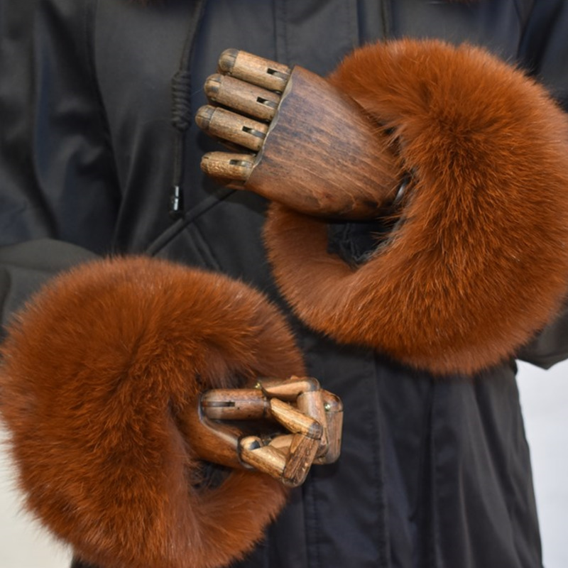 Fox Fur Cuffs For Women Whole  - Winter Clothing Deals 评论和价格