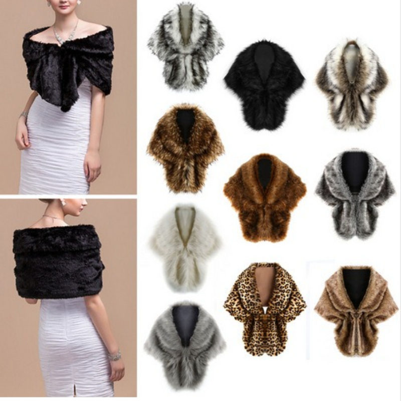 Solid Color Faux Fur Long Plus - Winter Clothing Deals 评论和价格