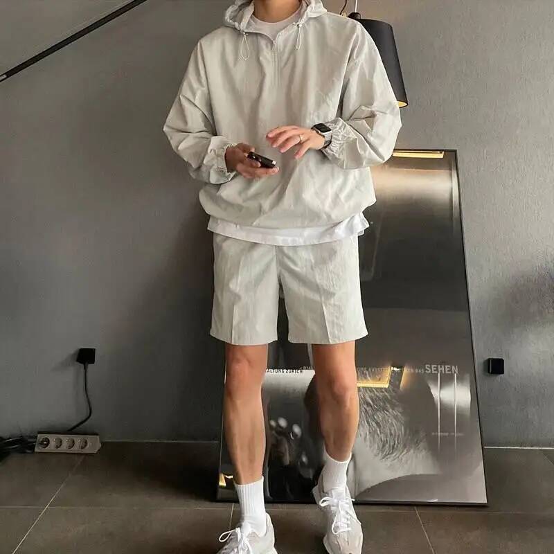 Tracksuit Men's Hooded Half Zi - Winter Sun Clothing 评论和价格
