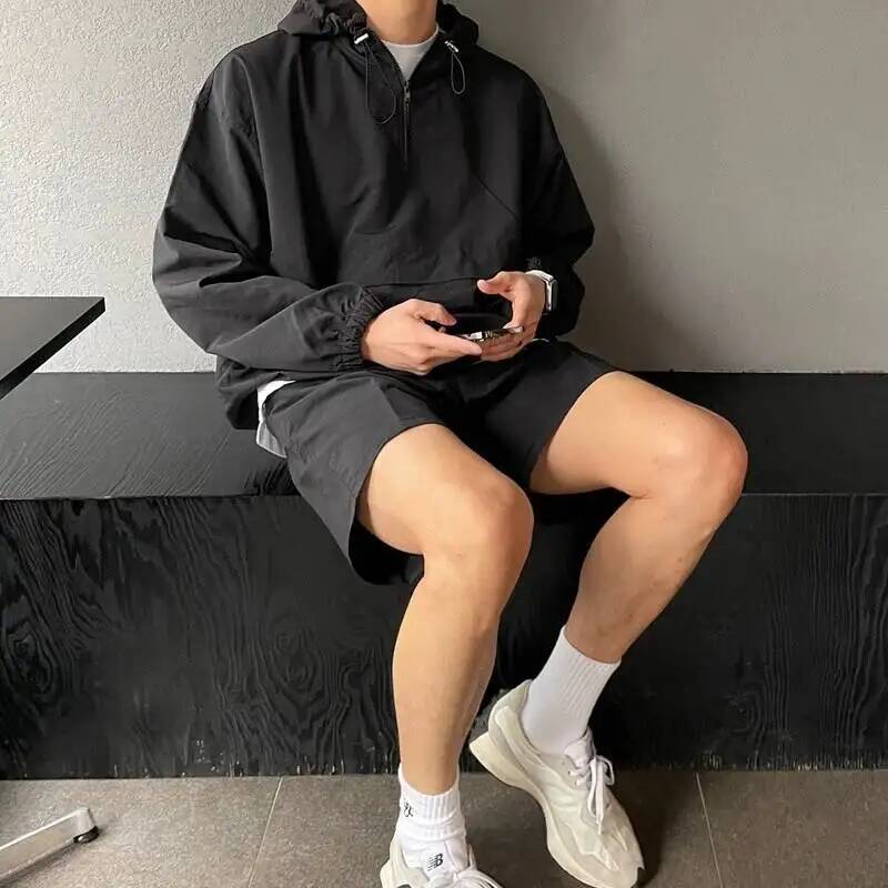 Tracksuit Men's Hooded Half Zi - Winter Sun Clothing 评论和价格