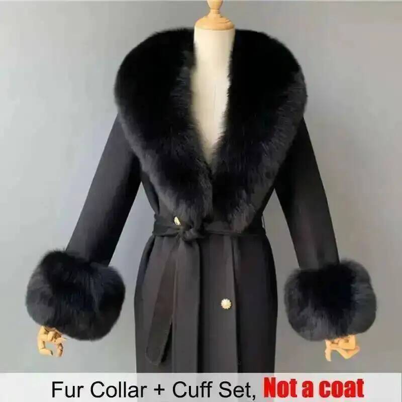 Real Fur Collar And Cuffs Set  - Winter Clothing Deals 评论和价格