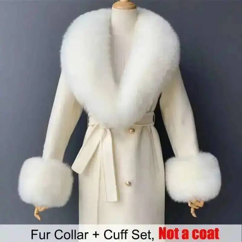 Real Fur Collar And Cuffs Set  - Winter Clothing Deals 评论和价格