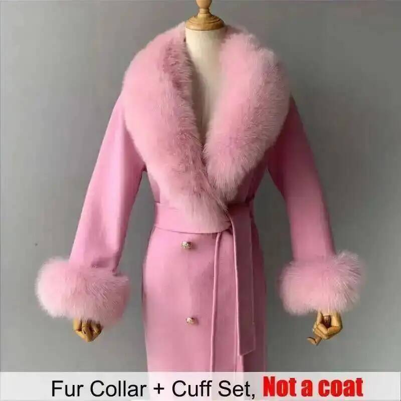 Real Fur Collar And Cuffs Set  - Winter Clothing Deals 评论和价格