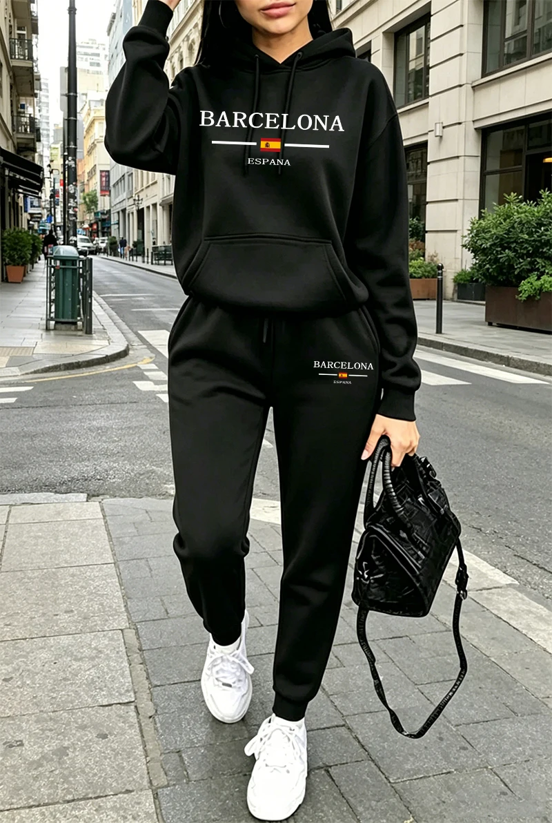 Fashion Womens Tracksuit Print - Winter Clothing For 评论和价格