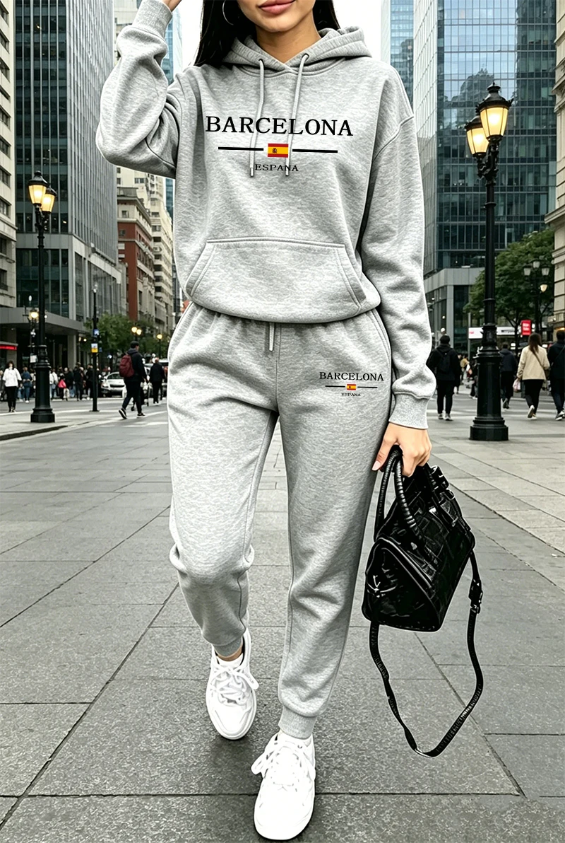 Fashion Womens Tracksuit Print - Winter Clothing For 评论和价格