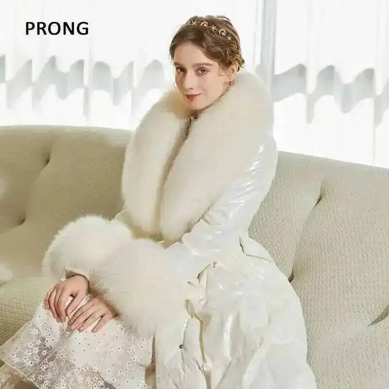 100% Real Fox Fur Collar Winte - Winter Clothing Deals 评论和价格