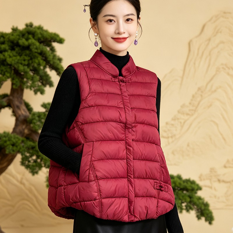 Women's Chinese style Warm Ves - Winter Clothing Deals 评论和价格