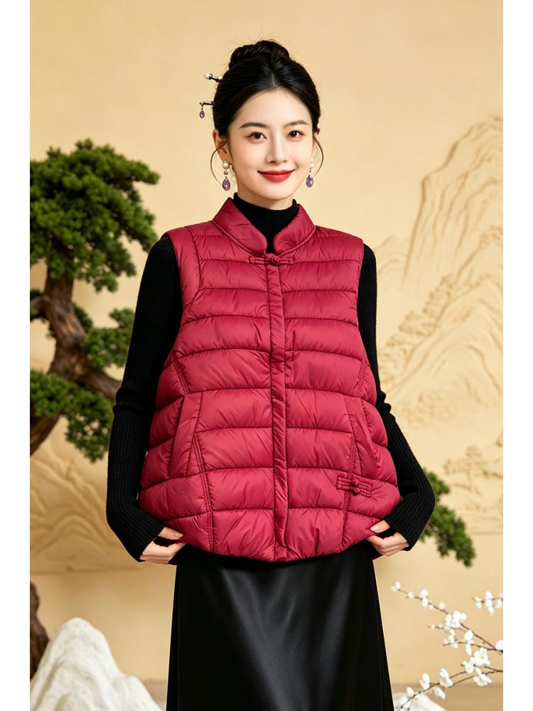 Women's Chinese style Warm Ves - Winter Clothing Deals 评论和价格