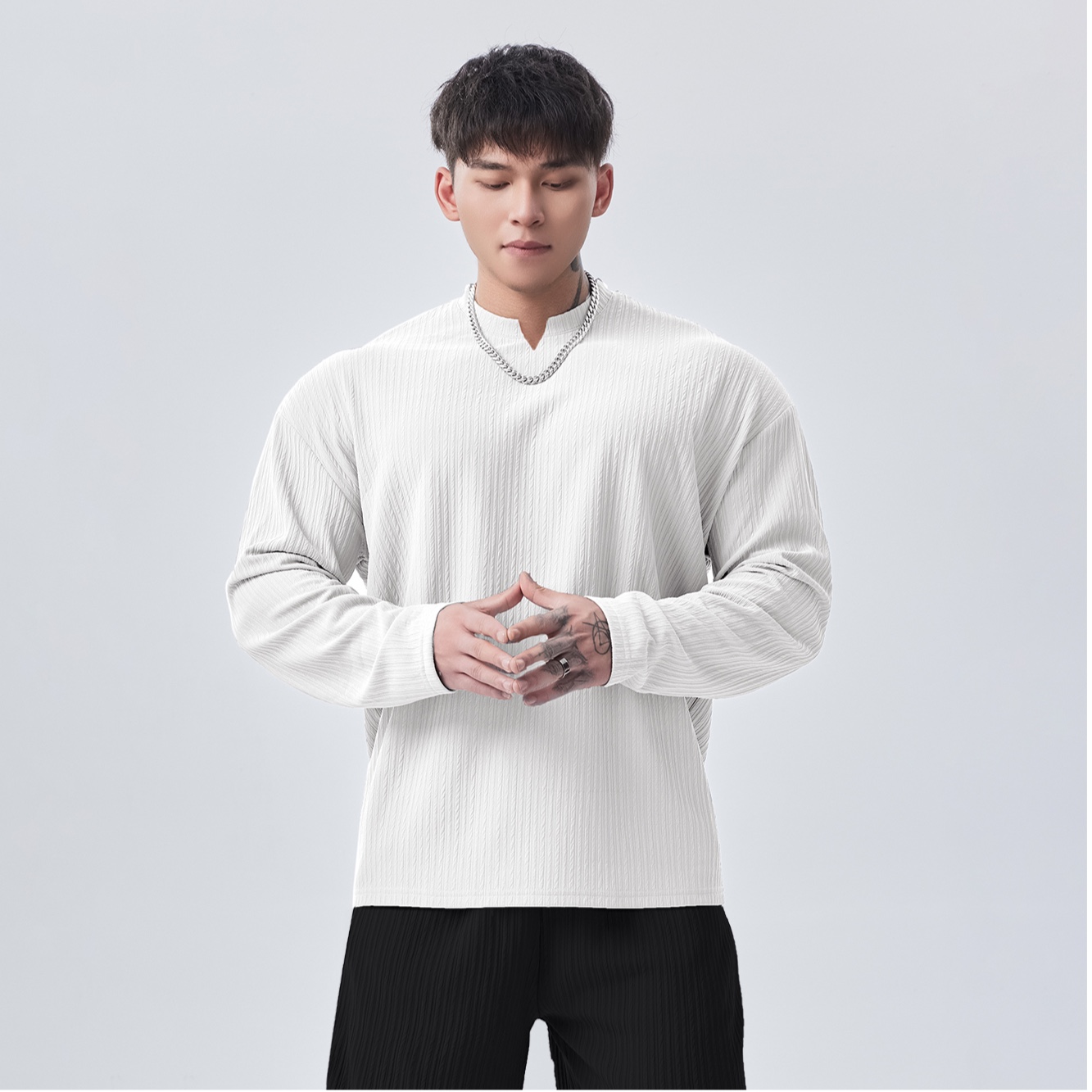 Gymdog Men's Long Sleeve Loose - Winter Clothing Layers 评论和价格