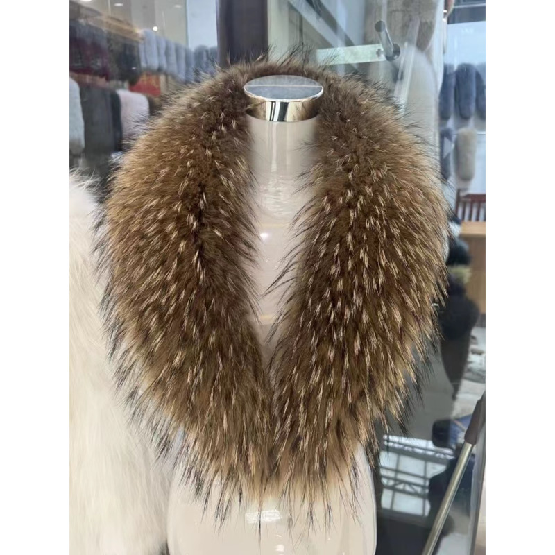 Raccoon Fur Collar Female Wint - Winter Clothing Deals 评论和价格