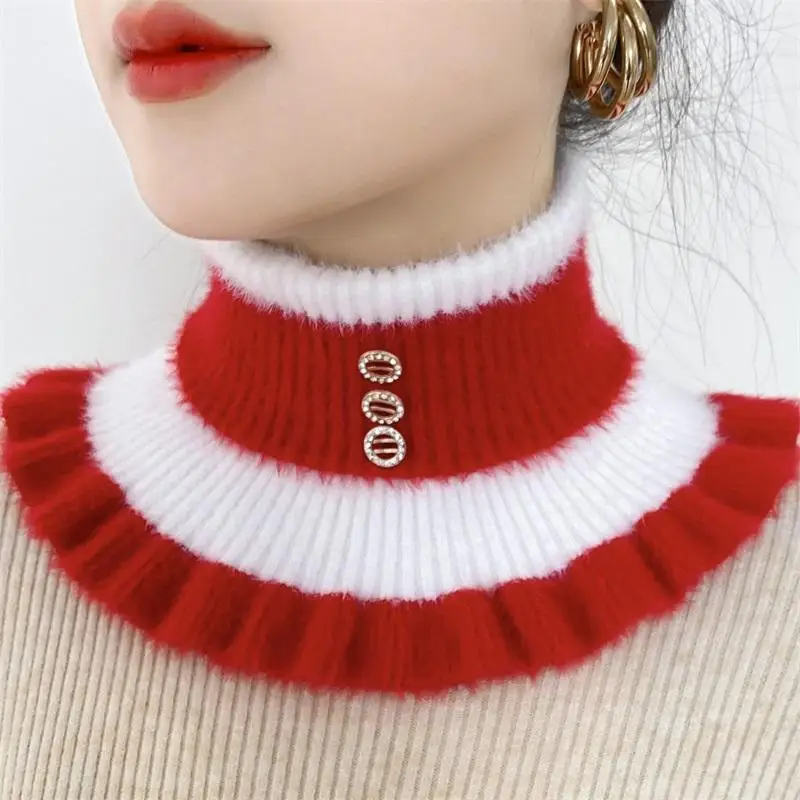 2025 New Knitted Stripe Lapel  - Winter Clothing Accessories 评论和价格