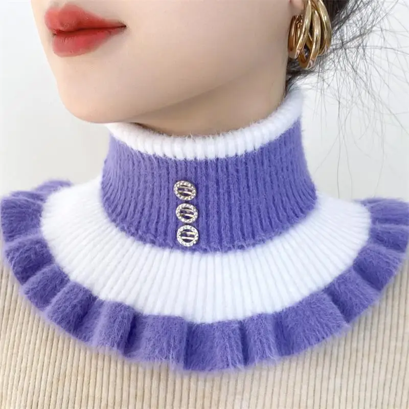 2025 New Knitted Stripe Lapel  - Winter Clothing Accessories 评论和价格